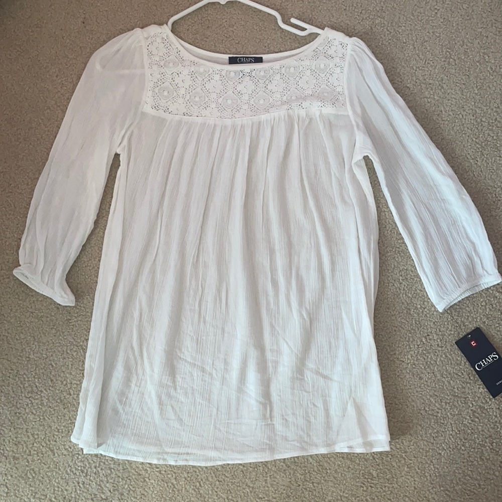 Champs White Tunic Blouse
